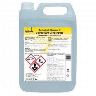 Anti-Viral Cleaner & Disinfectant Concentrate - 1 x 5 Litre